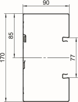 OBO GS-S90170RW Geräteeinbaukanal 