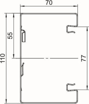 OBO GS-S70110RW Geräteeinbaukanal 