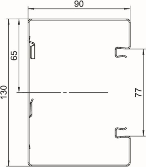 OBO GS-S90130RW Geräteeinbaukanal 
