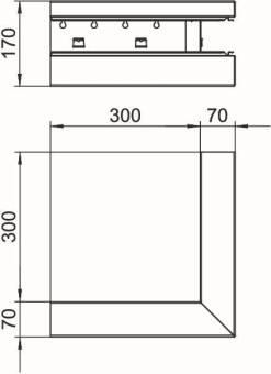 OBO GS-AA70170RW Außeneck asymmetrisch 