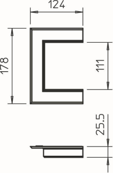 OBO G-AWAO90110RW Wandabschlussblende 