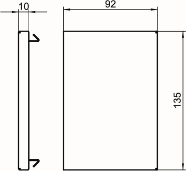 OBO GS-E90130RW Endstück 90x130mm St 