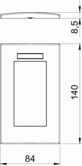 OBO AR45-BSF2 AL Abdeckrahmen Modul 45 