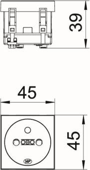 OBO STD-F0 RW1 Steckdose 0° 1f 
