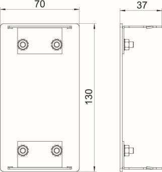 OBO GA-E70130RW Endstück symmetrisch 