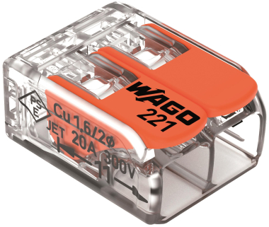  WAGO 221-412 COMPACT-Verbindungsklemme,