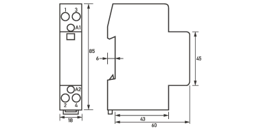 DOEP Inst.Schütz 2S 20A     HS20-20/230V 