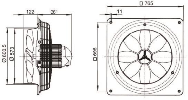 MAICO Wandventilator            DZQ56/4B 