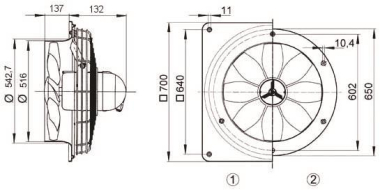MAICO Axial-              DZQ50/6BE-EX-E 