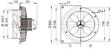 MAICO Wandventilator            DZQ60/4B 