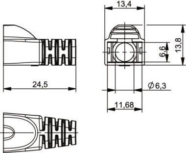 TG Tülle für MP8 FS, d = 6,3 B00080F0089 