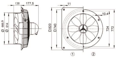 MAICO Axial-Wandventilator  DZS60/6BEEXE 