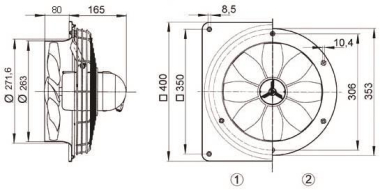 MAICO Axial-Wandventilator  DZS25/2BEEXE 