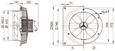 MAICO Axial-Wandventilator      DZQ60/8B 