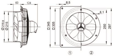 MAICO Axial-Wanventilator   EZS20/4EEEXE 