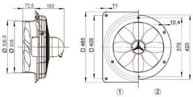 MAICO Axial-              DZQ30/6BE-EX-E 