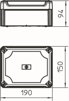 OBO T160 OE HD TR Kabelabzweigkasten 