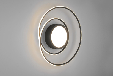 TRIO Deckenleuch. YAVA Schwarz 672310232 