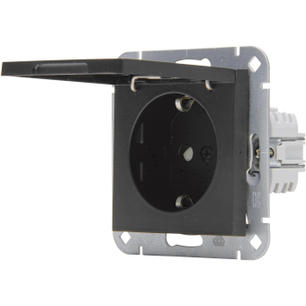 Kopp SCHUKO-Steckd. m. Klappd. 940150003 