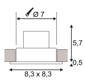 SLV PATTA-I Deckeneinbauleuchte   114451 