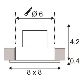 SLV PATTA-I Deckeneinbauleuchte   114436 