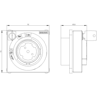 SIEM Zylinderschloss Kaba  8UD1900-0MB05 