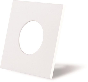 DOTLUX Zierring eckig weiß matt     3431 