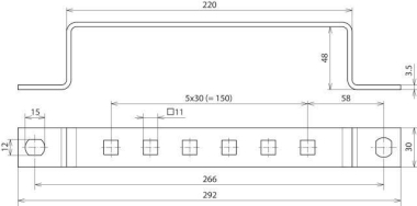 DEHN Erdungsschiene NIRO f.       472319 