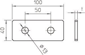 OBO GMS 2 VP FT Verbindungsplatte m.2 