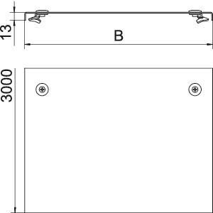OBO DRL 050 FS Deckel m.Drehriegel 
