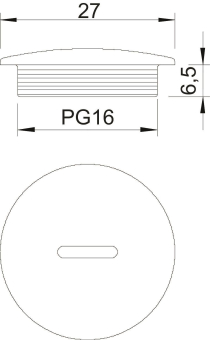 OBO 108 PG16 Verschlussschraube PG16 PS 