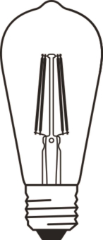 LEDV SMART+ WiFi Fil Edison dim ST64 