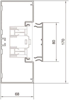 Hager Brüstungsk.Unterteil BRA6517019016 