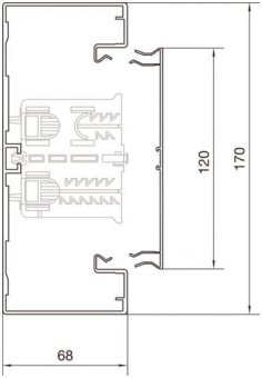 Hager Brüstungs.Unterteil BRA651701B9016 