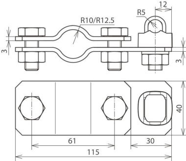 DEHN Anschluss-Schelle            625011 