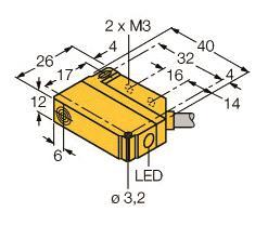 TURCK Induktiver Sensor   BI5U-Q12-AN6X2 