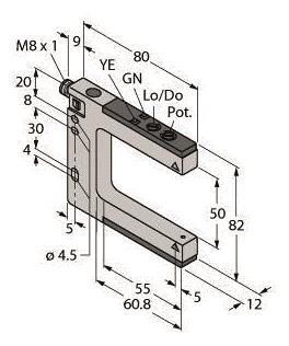 Turck Opto Sensor Gabellicht-   SLM50P6Q 