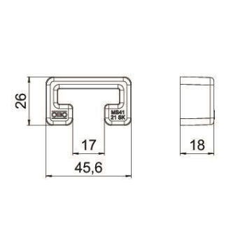 OBO MS4121 SK Schutzkappe gespritzt zu 