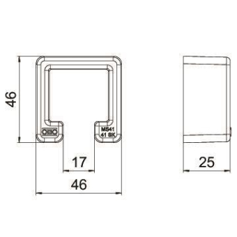 OBO MS4141 SK Schutzkappe gespritzt zu 