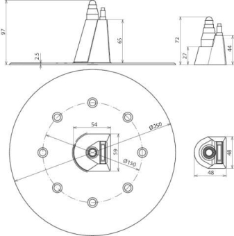 DEHN Dachdurchführung             552030 
