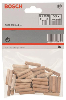 Bosch 50Holzdübel 6mm 30mm    2607000444 