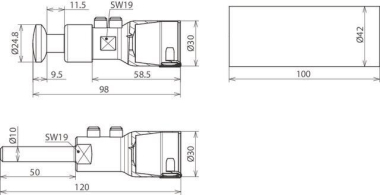 DEHN Anschlussset mit    HVI P LO ASS 27 