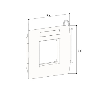 GGK 4684 Adaperrahmen 1f       BR-AR-1-H 