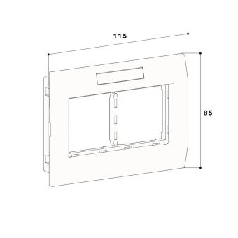GGK Adapterrahmen M45 2-fach        4671 