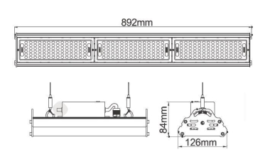 S&H LED Hallenstrahler Balken      90350 