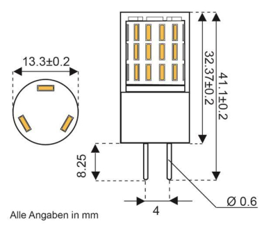 S&H LED-Röhrenform 45SMD           31397 