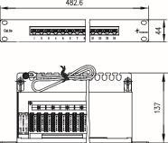 TG 19Zoll Panel CAT.5E       J02023B0017 