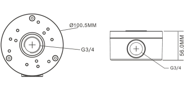 INDEXA Anschlusskasten Alu weiß    AK305 