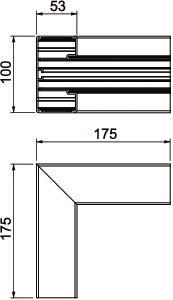 OBO GA-IS53100EL Inneneck Alu starre 