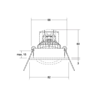 Brumberg LED-Einbaustrahler 230 32024074 
